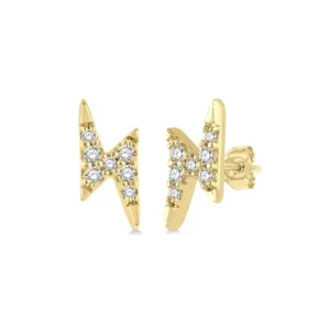 New Kelley Collection Petite Diamond Lightning Bolt Earrings