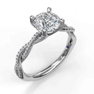 Discount Fana Petite Diamond Twist Engagement Ring