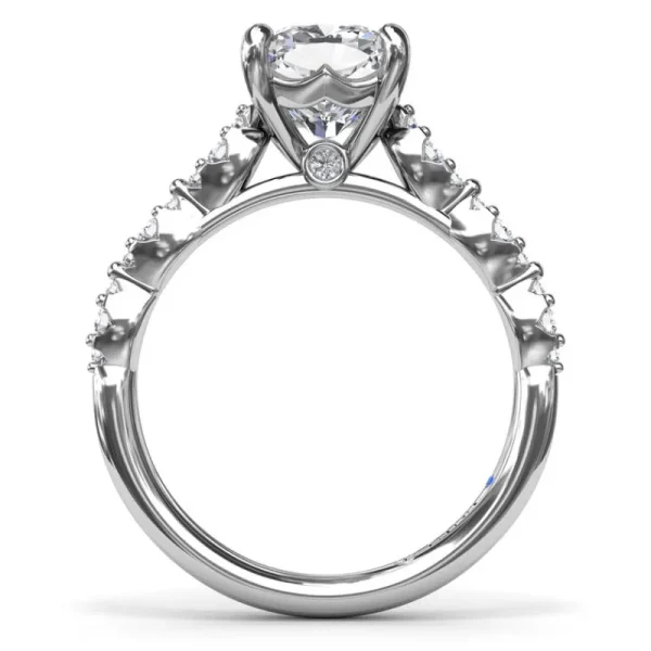 Discount Fana Petite Pave Diamond Engagement Ring