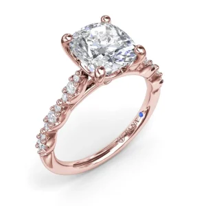 Discount Fana Petite Pave Diamond Engagement Ring