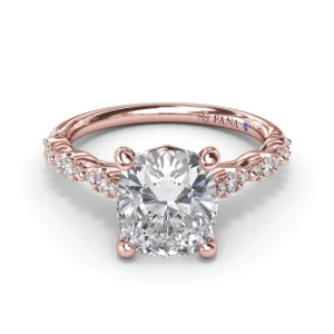 Discount Fana Petite Pave Diamond Engagement Ring