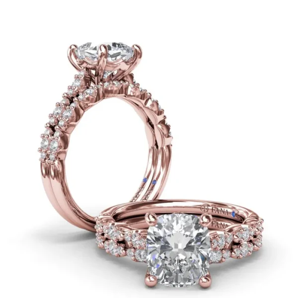 Discount Fana Petite Pave Diamond Engagement Ring