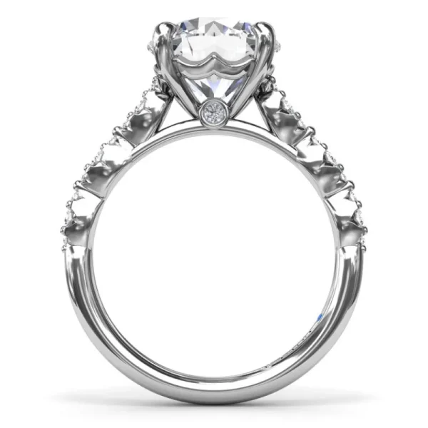 Sale Fana Petite Pave Diamond Engagement Ring