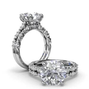 Sale Fana Petite Pave Diamond Engagement Ring