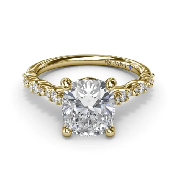 Discount Fana Petite Pave Diamond Engagement Ring