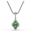 New Fana Precious Emerald and Diamond Pendant