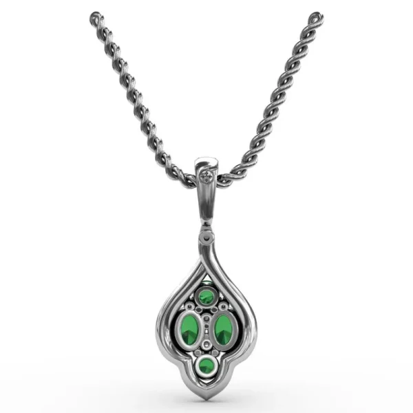 New Fana Precious Emerald and Diamond Pendant