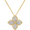 Online Roberto Coin Princess Flower Large Diamond Flower Necklace