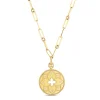 Best Roberto Coin Princess Satin Medallion With Flower Cutout & Diamond Accent