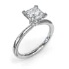 Clearance Fana Princess-Cut Diamond Engagement Ring