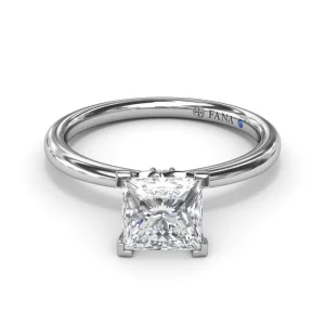 Clearance Fana Princess-Cut Diamond Engagement Ring