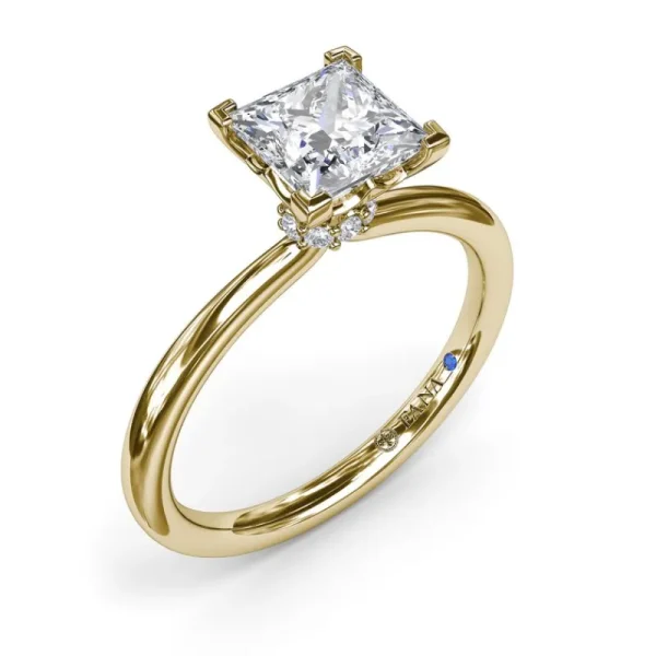 Clearance Fana Princess-Cut Diamond Engagement Ring