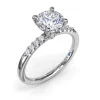 Clearance Fana Quarter Band Diamond Engagement Ring