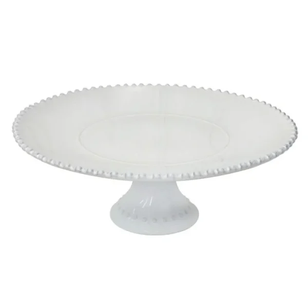 Clearance Casafina Living 14" Pearl Cake Stand-White