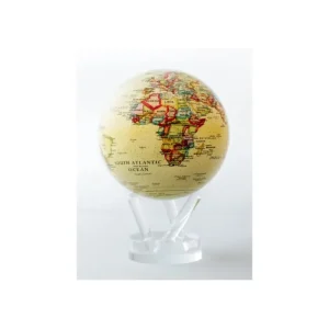 Sale Mova Globes 6" Political Map Yellow Move Globe with Acrylic Base