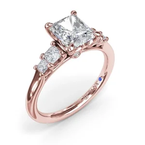 Fashion Fana Radiant Diamond Engagement Ring