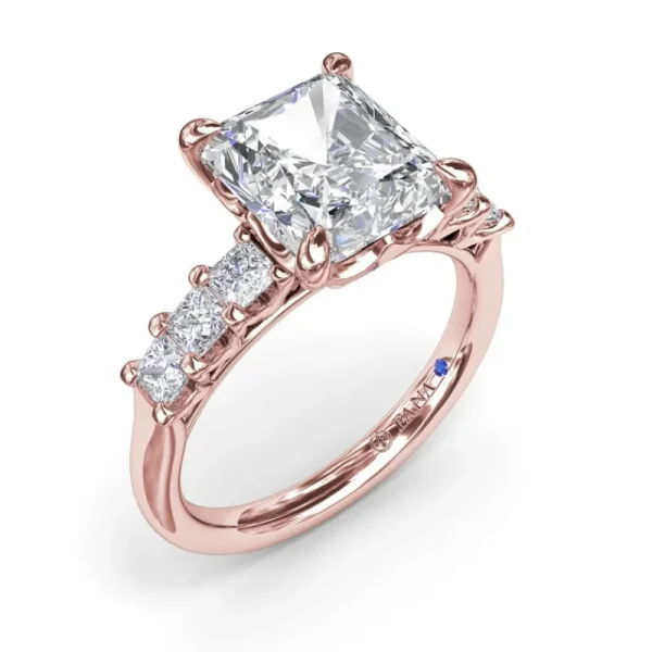 Hot Fana Radiant Diamond Engagement Ring