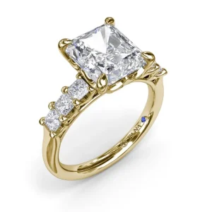 Hot Fana Radiant Diamond Engagement Ring