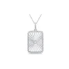 Discount Kelley Collection Rectangle Medallion Diamond Pendant