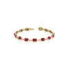 Outlet Kelley Collection Rhodolite Garnet Bezel Bracelet