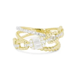 Discount Kelley Collection Rope Link Diamond Ring