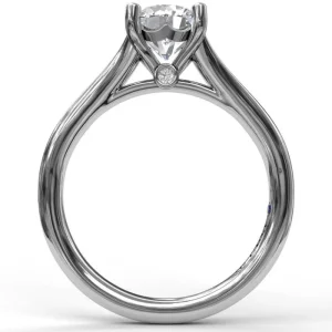 Sale Fana Round Cut Solitaire With Delicate Split Band