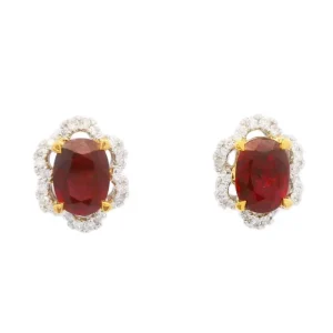 Best Kelley Collection Ruby & Diamond Earrings