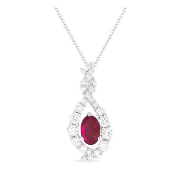 Outlet Kelley Collection Ruby & Diamond Pendant