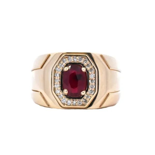 Sale Kelley Collection Ruby & Diamond Wide Ring