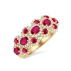 Outlet Kelley Collection Ruby & Halo Diamond Ring