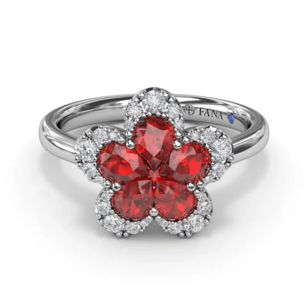 Best Fana Ruby Magnolia Ring