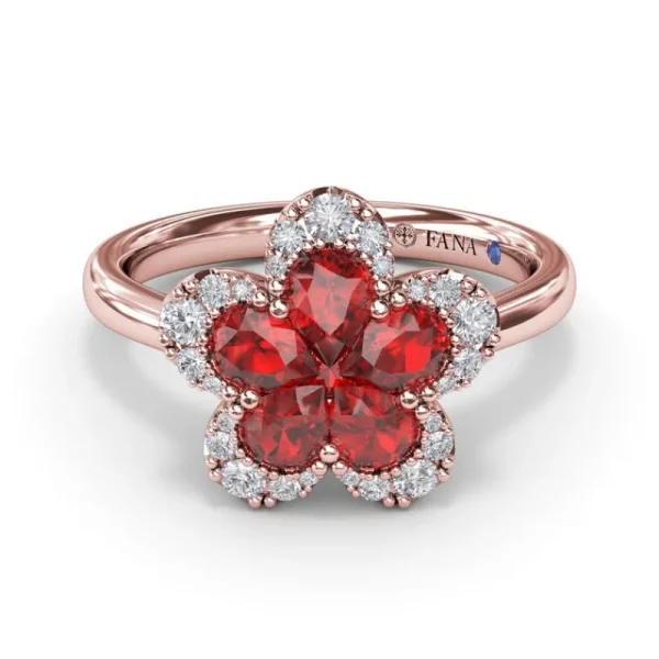 Best Fana Ruby Magnolia Ring