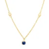 Clearance Kelley Collection Sapphire & Diamond Chain Necklace