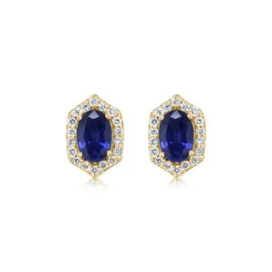 New Kelley Collection Sapphire & Diamond Earrings