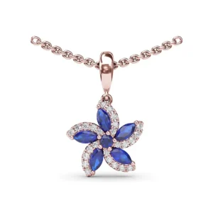 Discount Fana Sapphire and Diamond Catalina Pendant