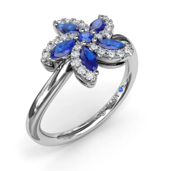 Clearance Fana Sapphire and Diamond Catalina Ring