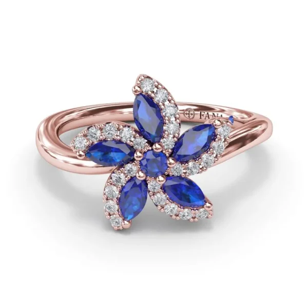 Clearance Fana Sapphire and Diamond Catalina Ring