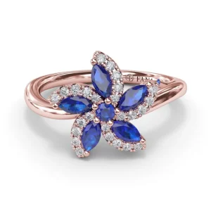 Clearance Fana Sapphire and Diamond Catalina Ring