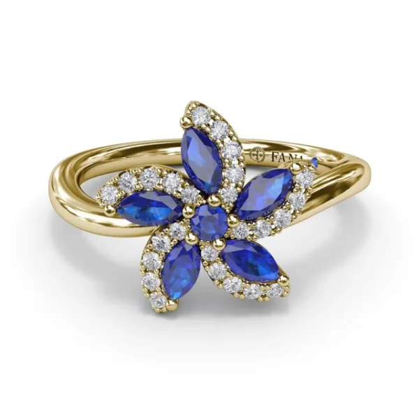 Clearance Fana Sapphire and Diamond Catalina Ring