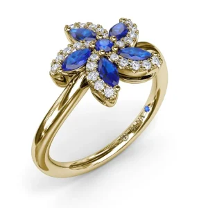 Clearance Fana Sapphire and Diamond Catalina Ring