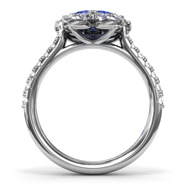 New Fana Sapphire and Diamond Magnolia Ring