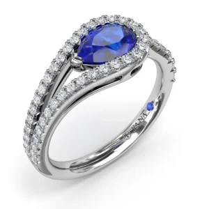 Fashion Fana Sapphire and Diamond Wrap Ring