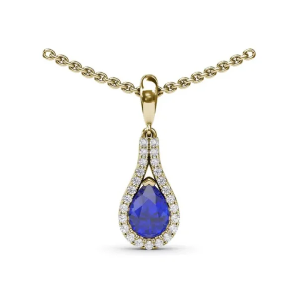 Discount Fana Sapphire and Diamond Wrap Pendant