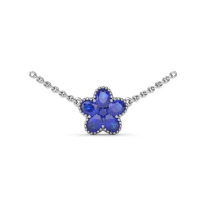 New Fana Sapphire Magnolia Necklace