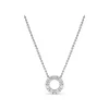 Clearance Fana Shared Prong Diamond Circle Necklace