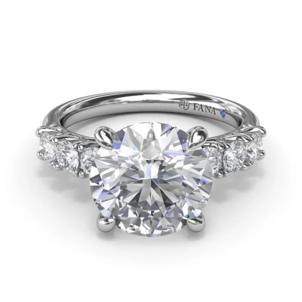 New Fana Shimmering Round Diamond Engagement Ring