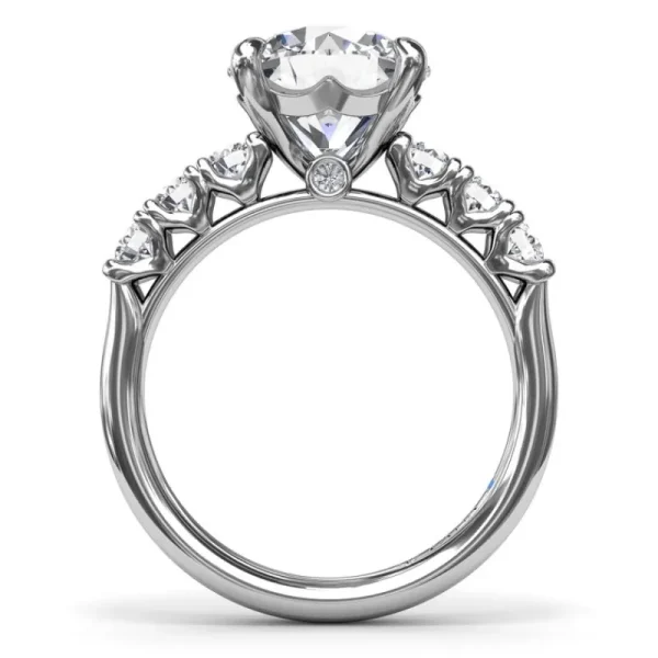 New Fana Shimmering Round Diamond Engagement Ring