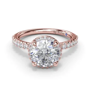 Clearance Fana Simply Stunning Diamond Halo Engagement Ring