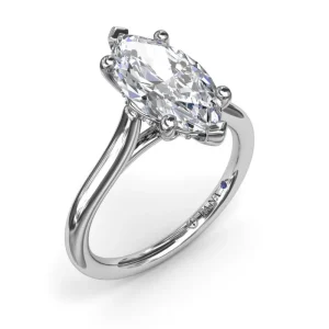 Best Fana Sparkling Marquise Solitaire Diamond Engagement Ring