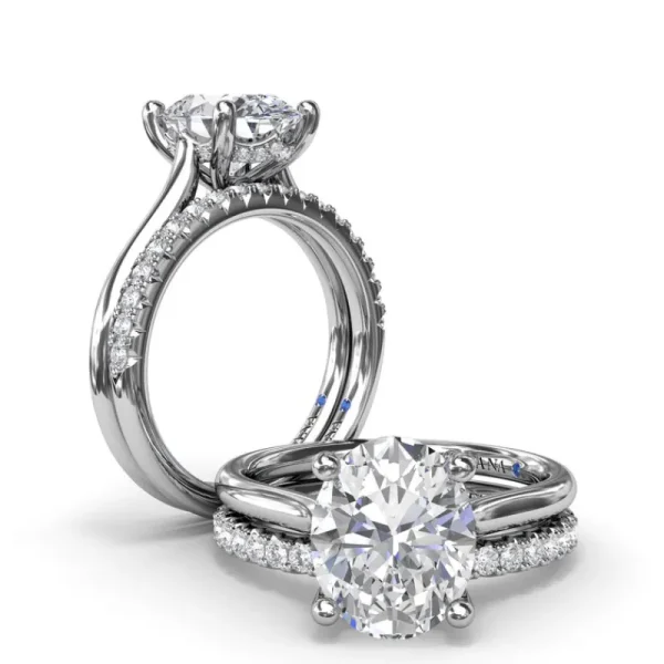 Sale Fana Sparkling Solitaire Diamond Engagement Ring